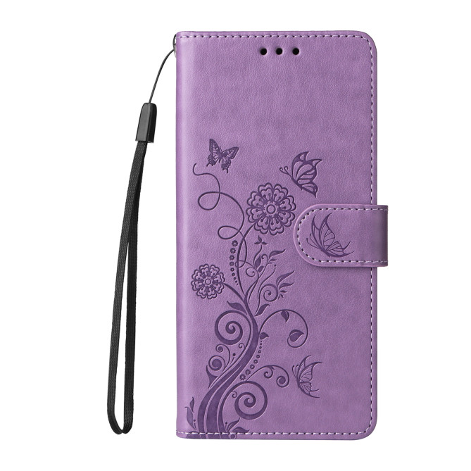 Housse Samsung Galaxy A37 Papillon Floral Portefeuille Support ALBA