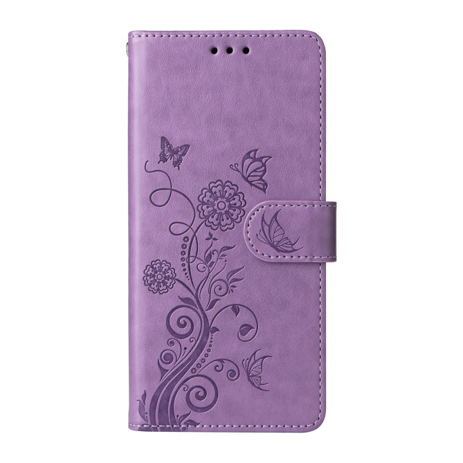 Housse Samsung Galaxy A37 Papillon Floral Portefeuille Support ALBA