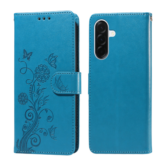 Housse Samsung Galaxy A37 Papillon Floral Portefeuille Support ALBA