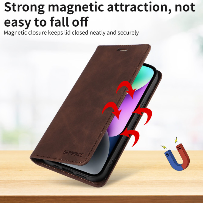 Housse Samsung Galaxy A37 BETOPNICE Portefeuille RFID Magnétique