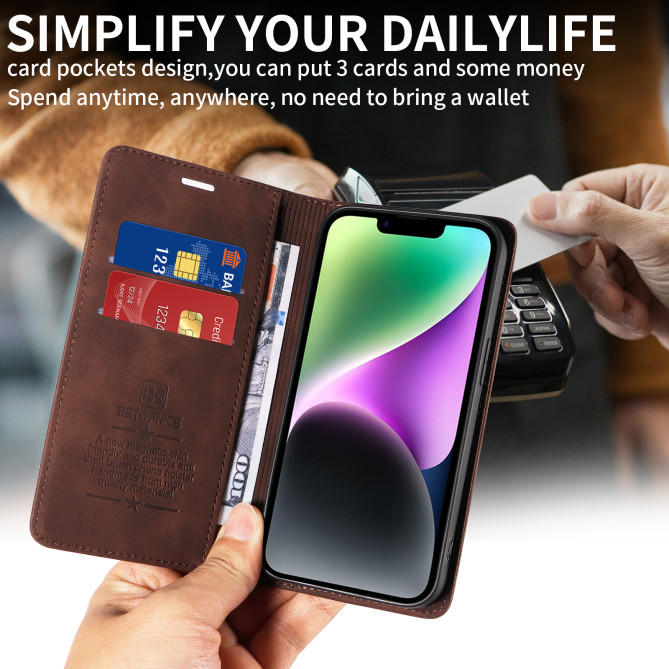 Housse Samsung Galaxy A37 BETOPNICE Portefeuille RFID Magnétique