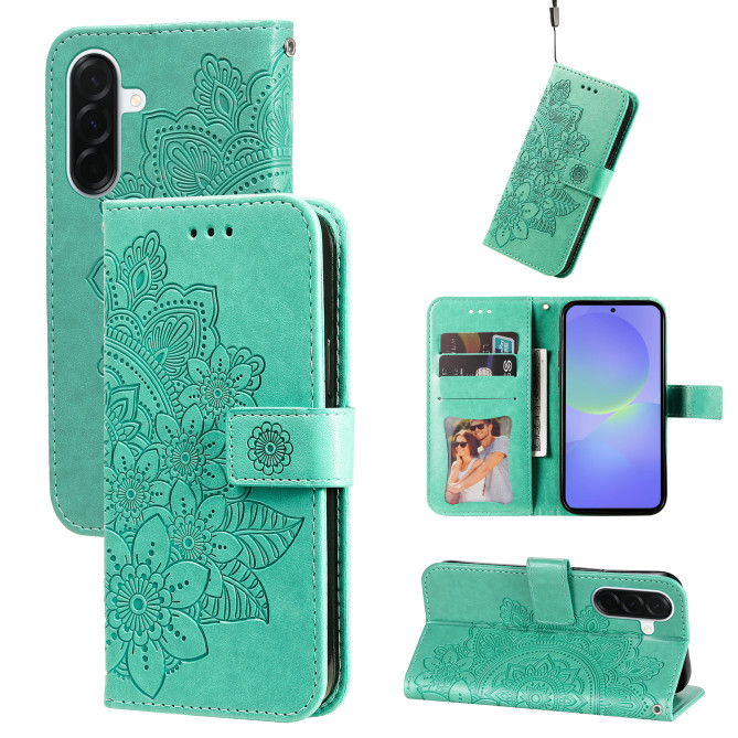 Housse Samsung Galaxy A37 Floral Portefeuille Support