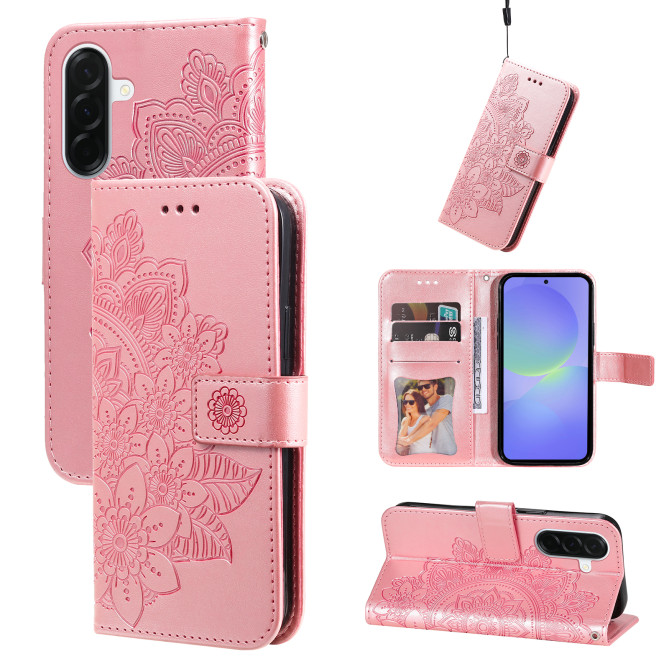 Housse Samsung Galaxy A37 Floral Portefeuille Support