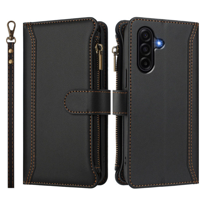 Housse Samsung Galaxy A37 Portefeuille Fermeture Éclair 9 Cartes ALBA