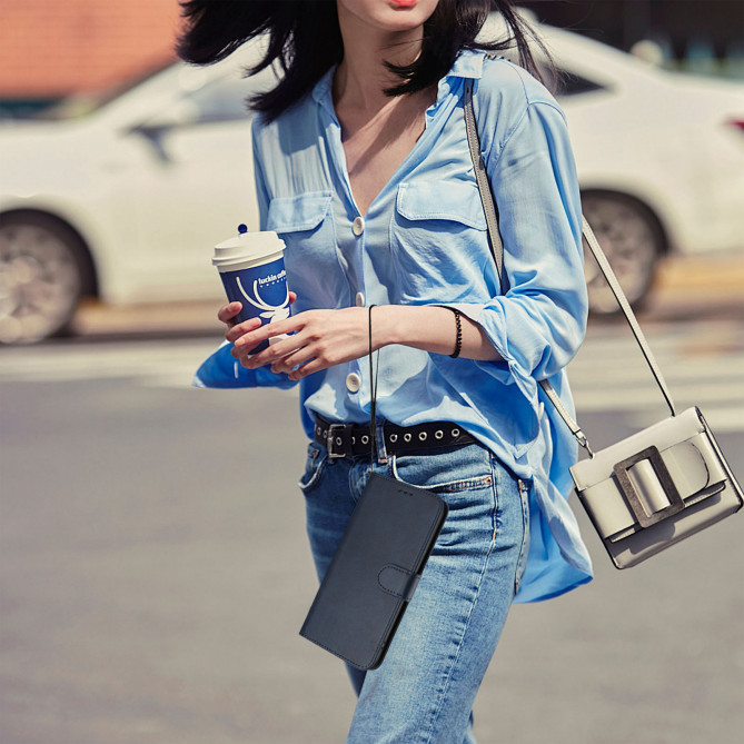 Housse Samsung Galaxy A37 Portefeuille RFID Veau