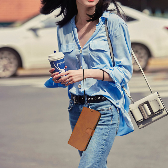 Housse Samsung Galaxy A37 Portefeuille RFID Veau