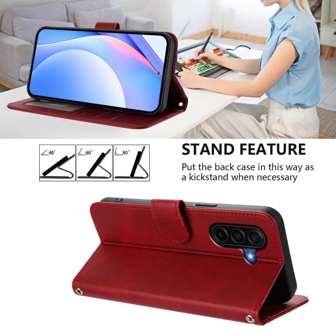 Housse Samsung Galaxy A37 Portefeuille RFID Veau