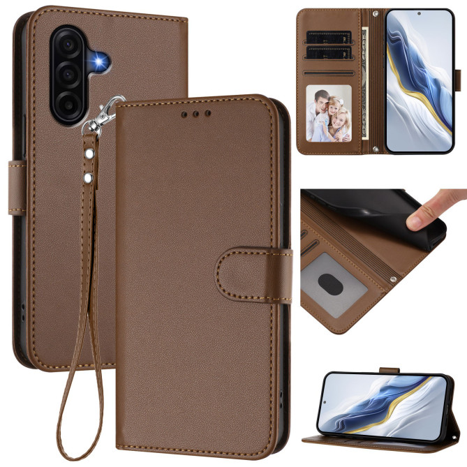 Housse Samsung Galaxy A37 Portefeuille Support avec Dragonne DINA