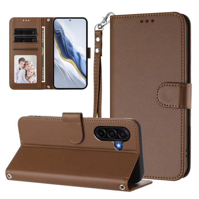 Housse Samsung Galaxy A37 Portefeuille Support avec Dragonne DINA