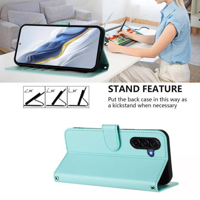 Housse Samsung Galaxy A37 Portefeuille Support avec Dragonne DINA