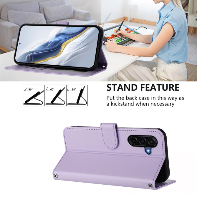 Housse Samsung Galaxy A37 Portefeuille Support avec Dragonne DINA