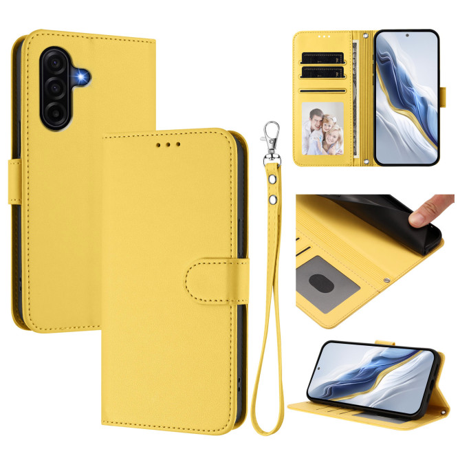 Housse Samsung Galaxy A37 Portefeuille Support avec Dragonne DINA