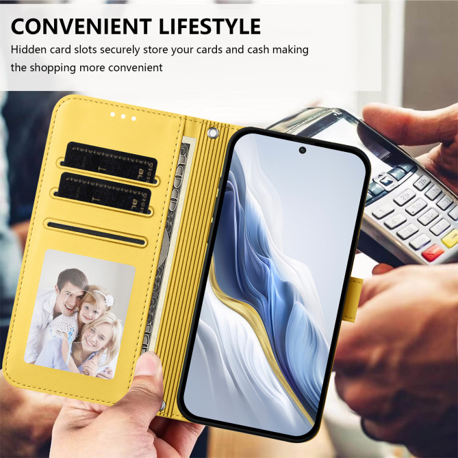 Housse Samsung Galaxy A37 Portefeuille Support avec Dragonne DINA