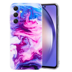 Coque Samsung Galaxy A37 Marbre Rouge Rosé