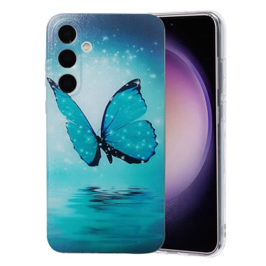 Coque Samsung Galaxy A37 Papillon Bleu