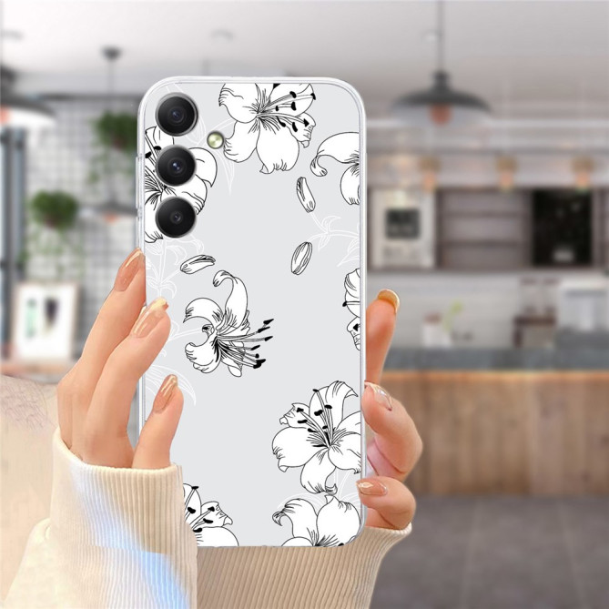 Coque Samsung Galaxy A37 Fleur Blanche