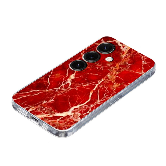 Coque Samsung Galaxy A37 Marbre Rouge