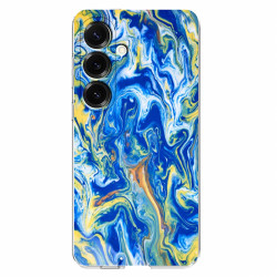 Coque Samsung Galaxy A37 Marbre Bleu Ciel