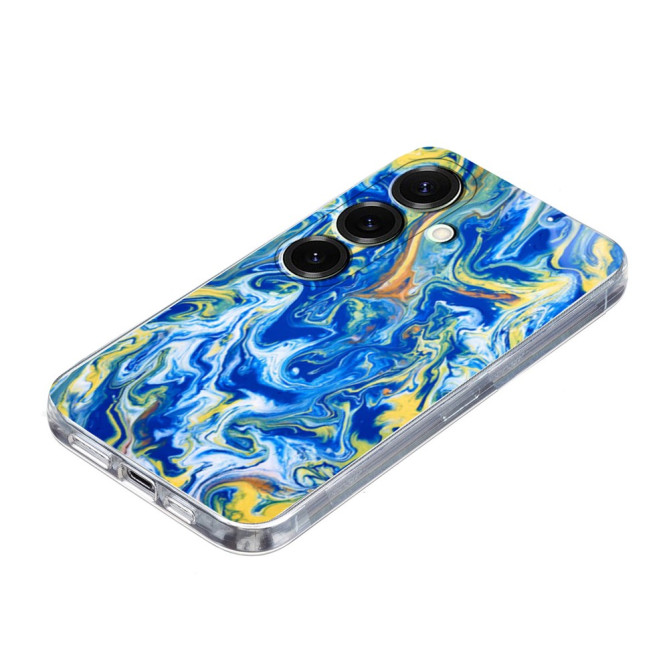 Coque Samsung Galaxy A37 Marbre Bleu Ciel