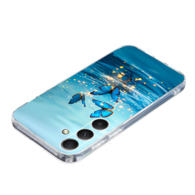 Coque Samsung Galaxy A37 Papillon Bleu Anti-Chocs