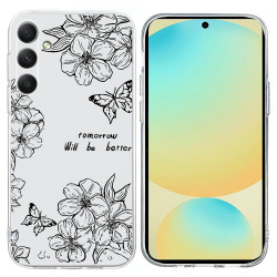 Coque Samsung Galaxy A37 Papillon Floral Anti-Chocs