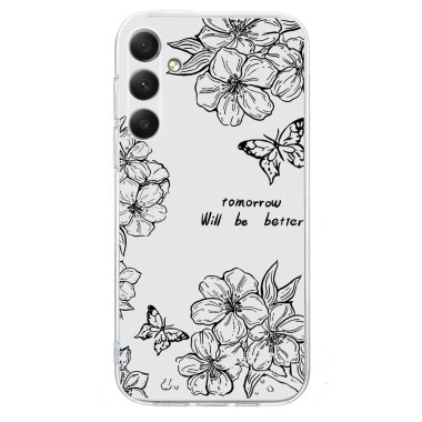 Coque Samsung Galaxy A37 Papillon Floral Anti-Chocs