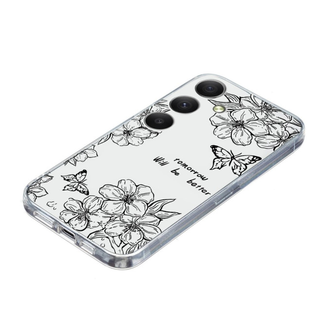 Coque Samsung Galaxy A37 Papillon Floral Anti-Chocs