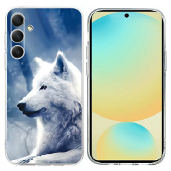 Coque Samsung Galaxy A37 Loup Blanc Anti-Chocs