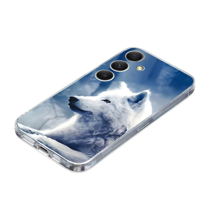 Coque Samsung Galaxy A37 Loup Blanc Anti-Chocs