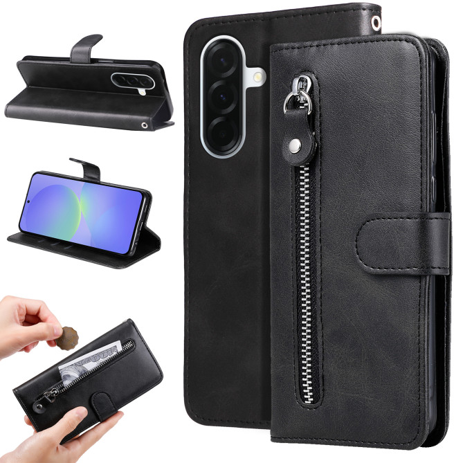 Housse Samsung Galaxy A37 Portefeuille Fermeture Éclair