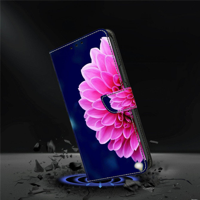 Housse Samsung Galaxy A37 Pink Flowers Portefeuille Support