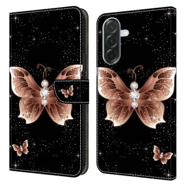 Housse Samsung Galaxy A37 Papillon Diamant Portefeuille Support
