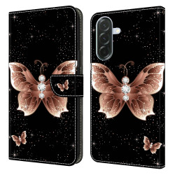 Housse Samsung Galaxy A37 Papillon Diamant Portefeuille Support