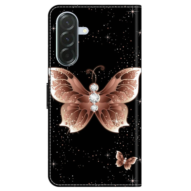 Housse Samsung Galaxy A37 Papillon Diamant Portefeuille Support