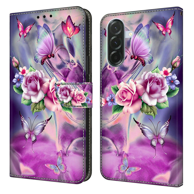 Housse Samsung Galaxy A37 Fleurs Portefeuille Support