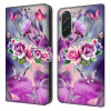 Housse Samsung Galaxy A37 Fleurs Portefeuille Support