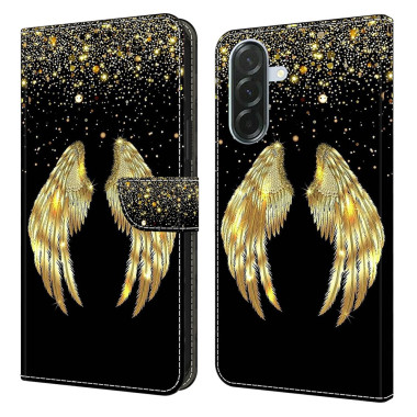 Housse Samsung Galaxy A37 Gold Wing Portefeuille Support