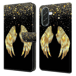 Housse Samsung Galaxy A37 Gold Wing Portefeuille Support