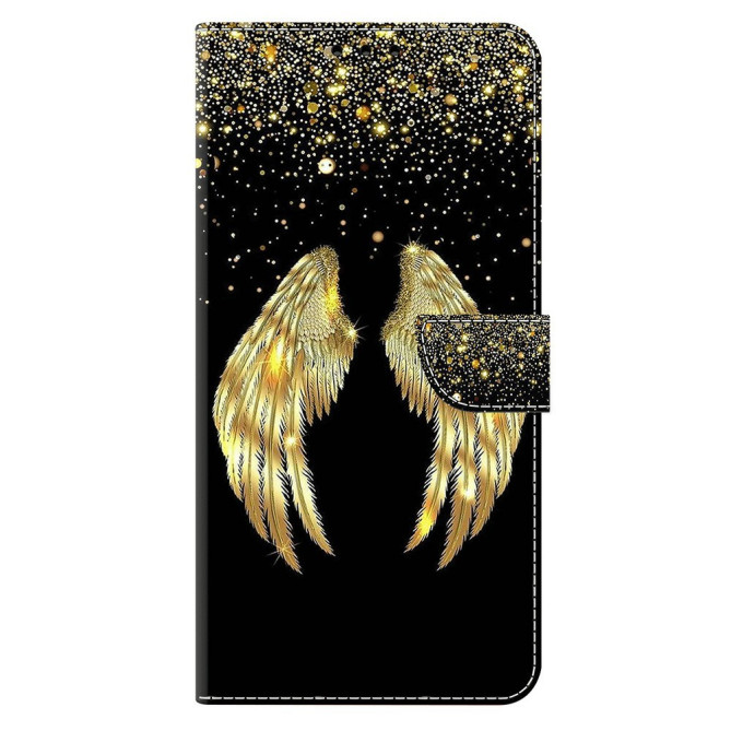 Housse Samsung Galaxy A37 Gold Wing Portefeuille Support