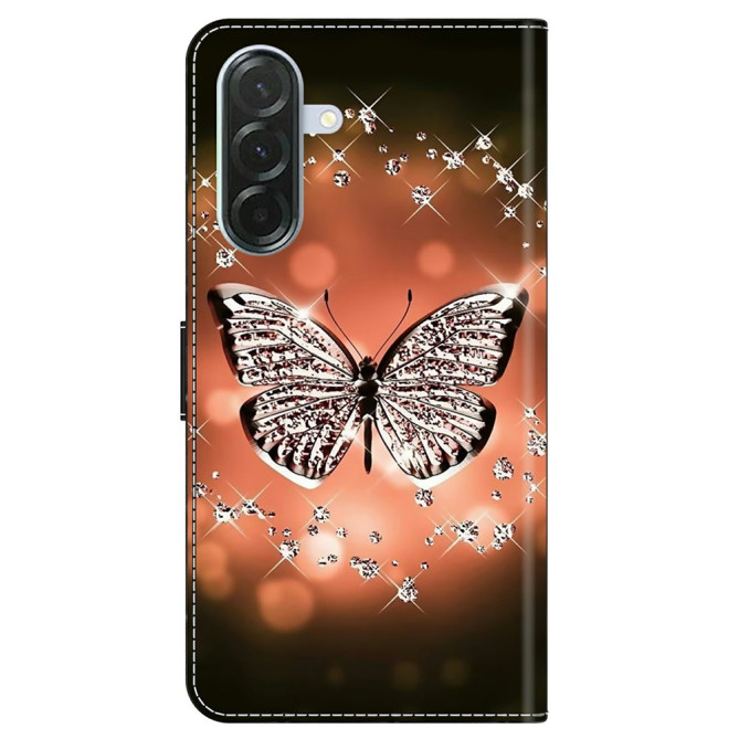Housse Samsung Galaxy A37 Papillon Cristal Portefeuille Support