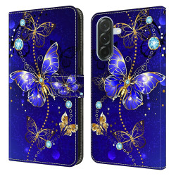 Housse Samsung Galaxy A37 Papillon Diamant Portefeuille Support ALBA