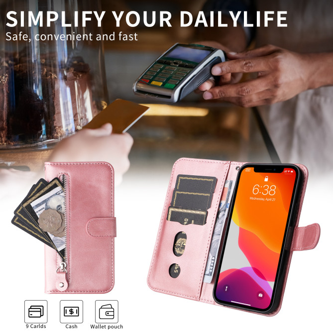 Housse Samsung Galaxy A37 Portefeuille Fermeture Éclair