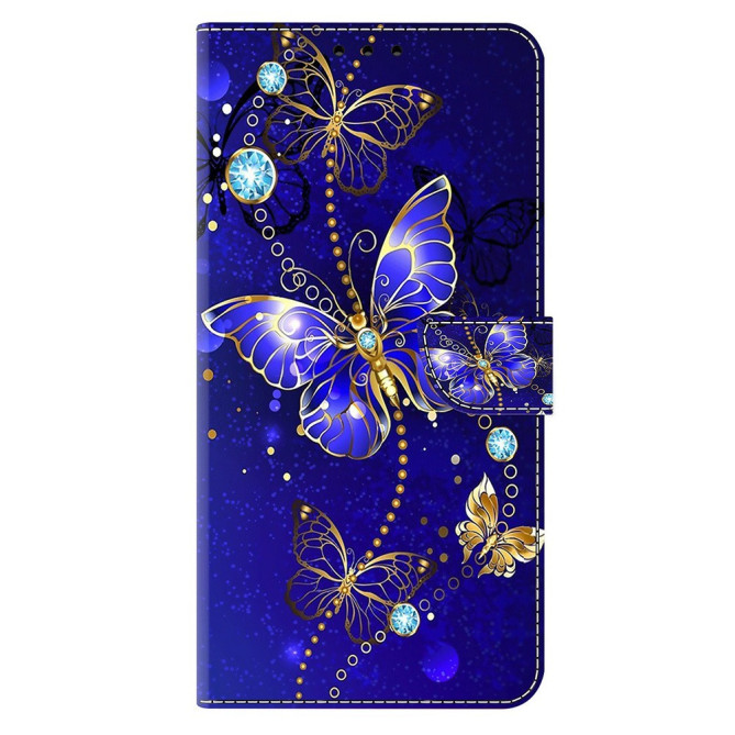 Housse Samsung Galaxy A37 Papillon Diamant Portefeuille Support ALBA