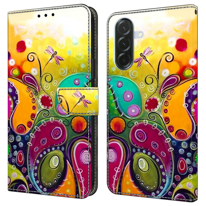 Housse Samsung Galaxy A37 Colorful Flower Portefeuille Support