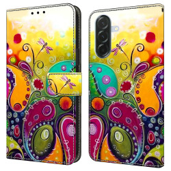 Housse Samsung Galaxy A37 Colorful Flower Portefeuille Support