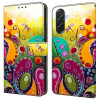 Housse Samsung Galaxy A37 Colorful Flower Portefeuille Support