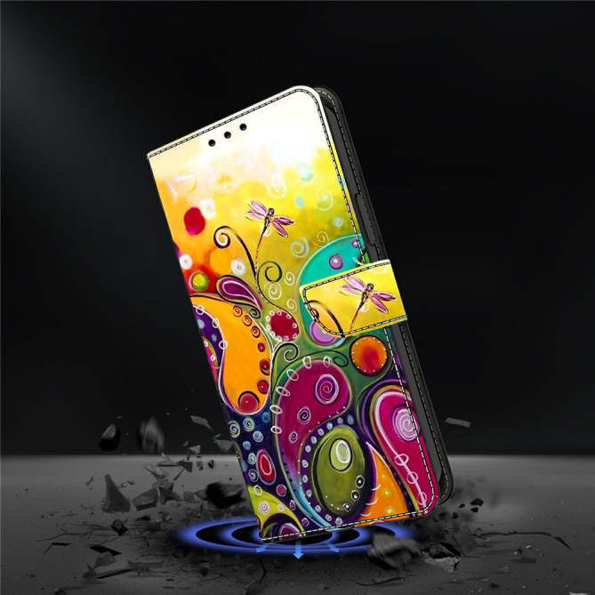 Housse Samsung Galaxy A37 Colorful Flower Portefeuille Support