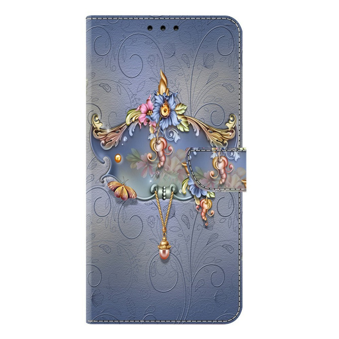 Housse Samsung Galaxy A37 Carving Flower Portefeuille Support
