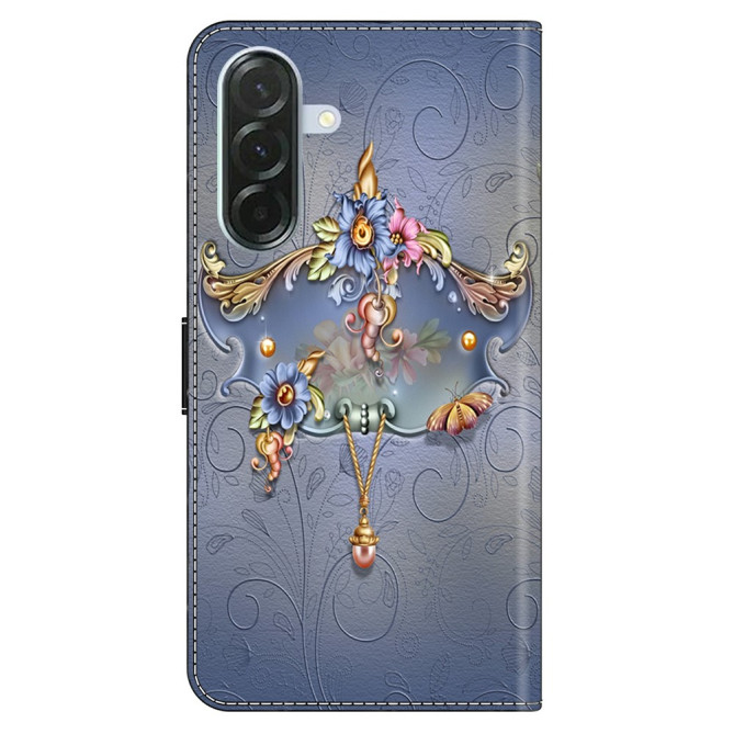 Housse Samsung Galaxy A37 Carving Flower Portefeuille Support