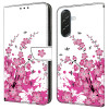 Housse Samsung Galaxy A37 Flower Vine Portefeuille Support